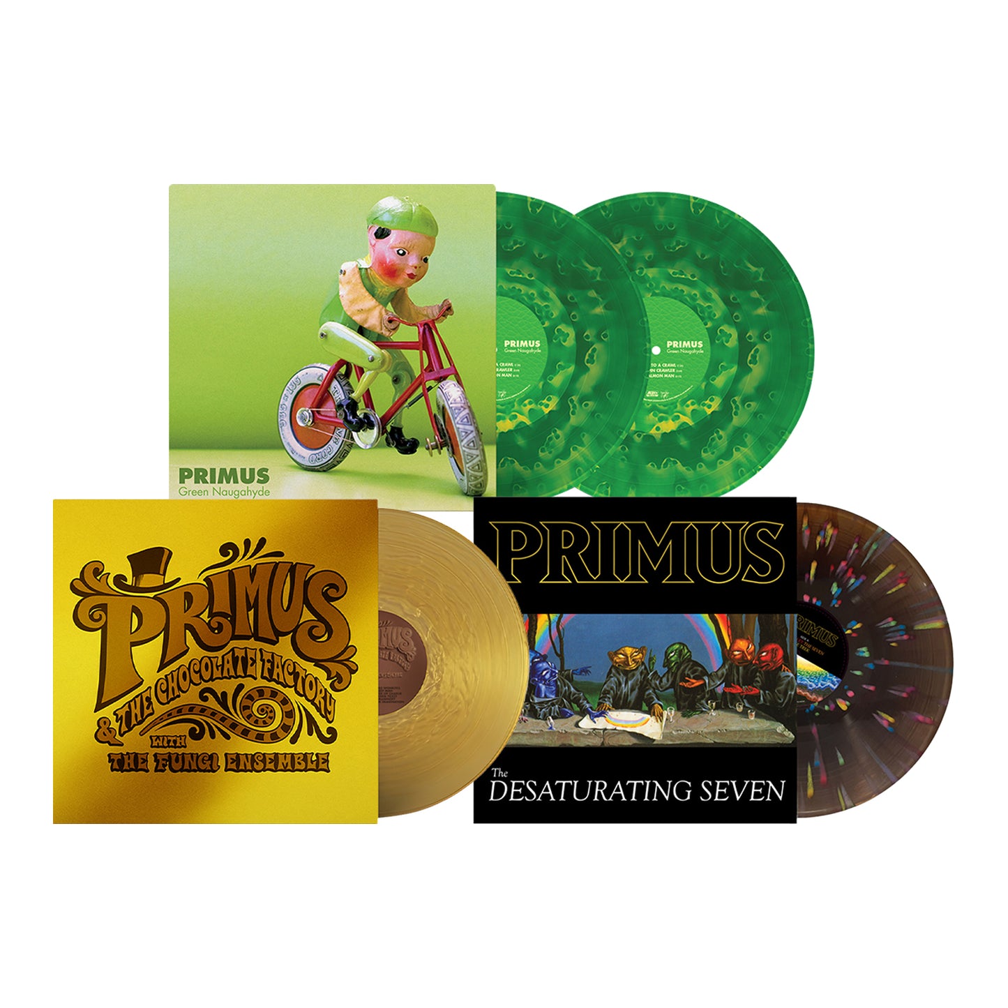 Desaturating Seven + Green Naugahyde - Vinyl Bundle
