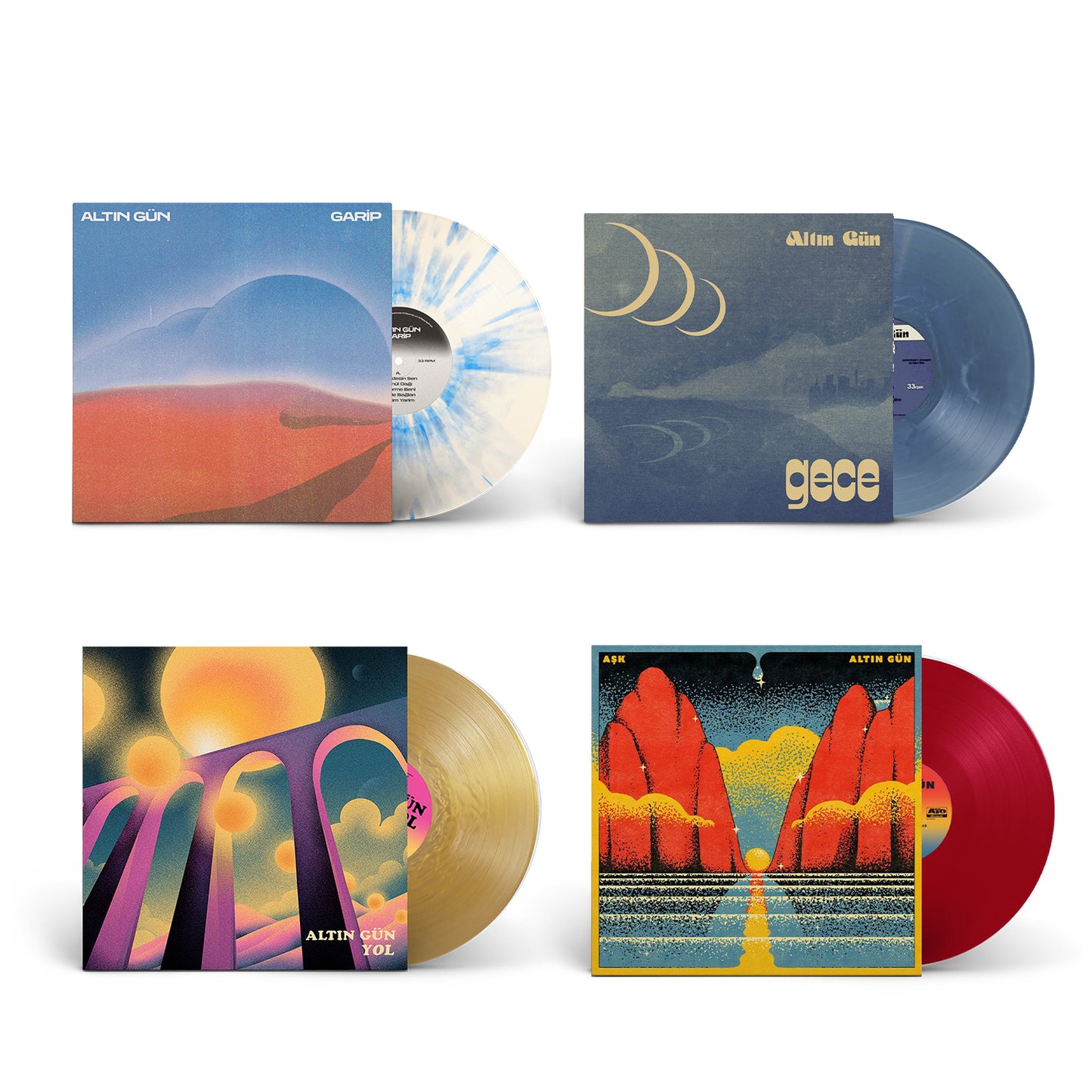 Garip + Ask + Yol + Gece - Colored Vinyl Bundle