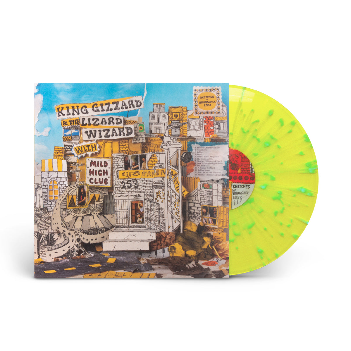 Sketches of Brunswick East - Yellow w/Blue Splatter - Vinyl