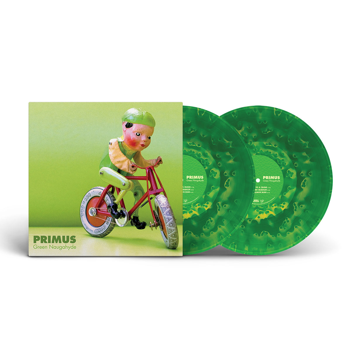 米2LP Primus Green Naugahyde 880882456214 Prawn Song /00660 Green Naugahyde - 10th Anniversary Edition - 2LP Vinyl – ATO Records