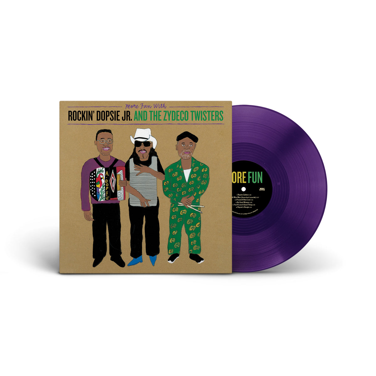 More Fun With Rockin' Dopsie & The Zydeco Twisters - Clear Purple - Vinyl