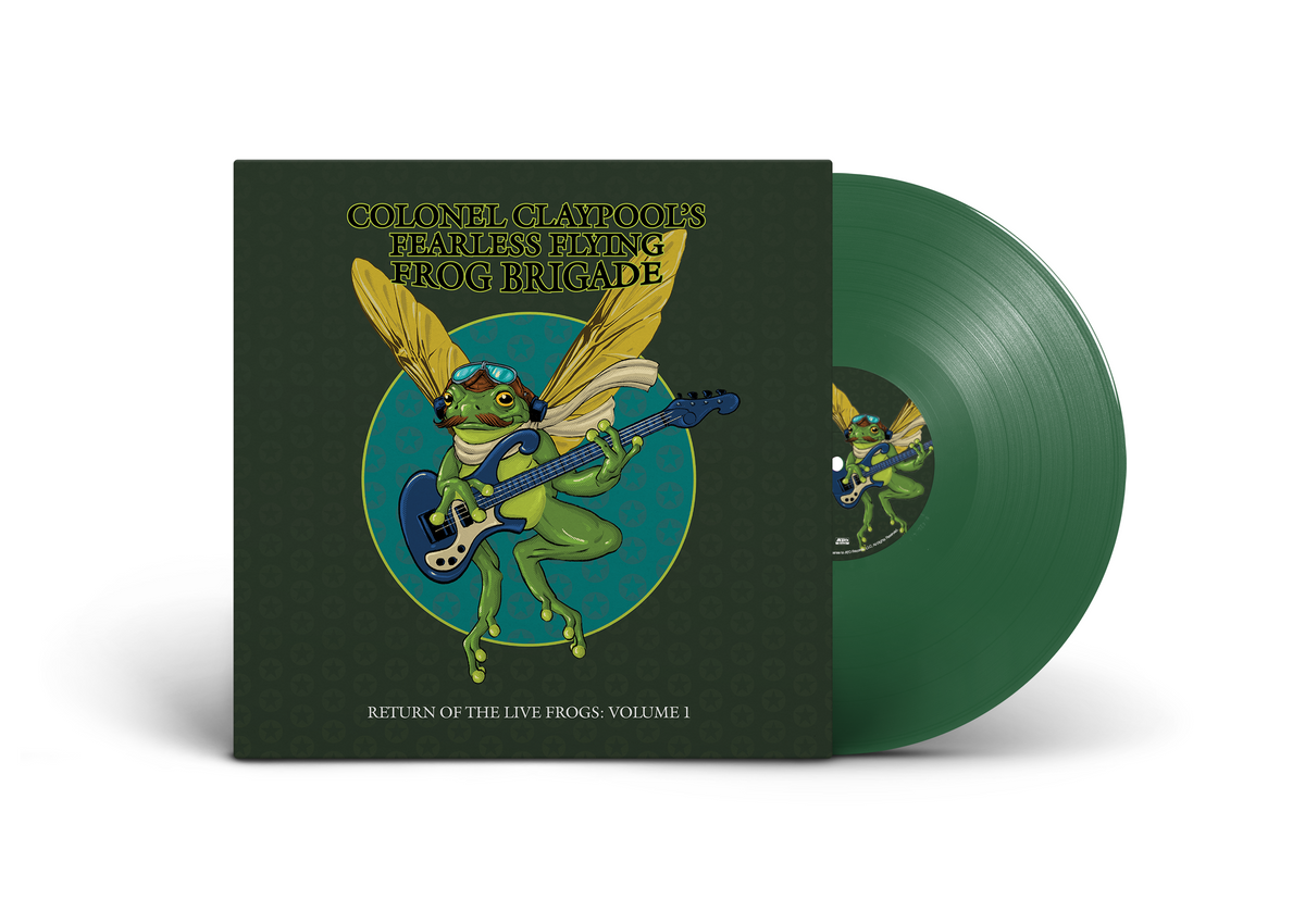 Les Claypool Frog Brigade Purple LP レコード LC_FFFB_Evergreen_Mock_WithBac